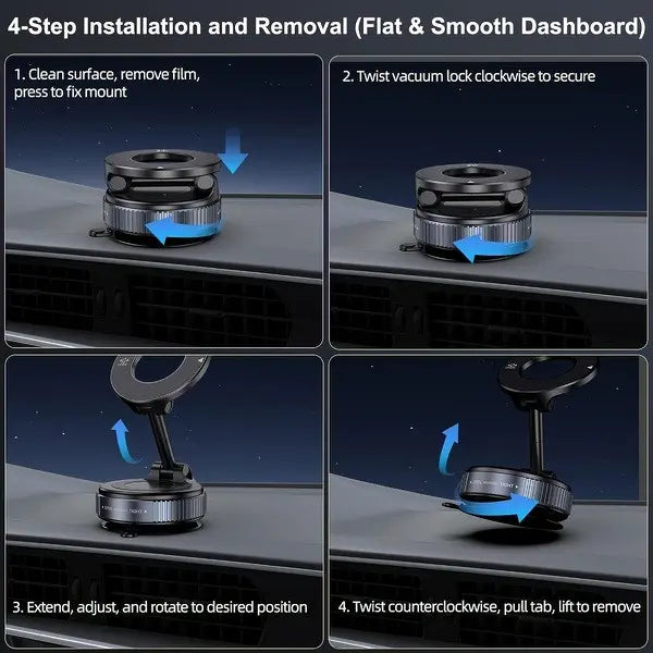 Zyvlor Foldable Magnetic Car Phone Holder