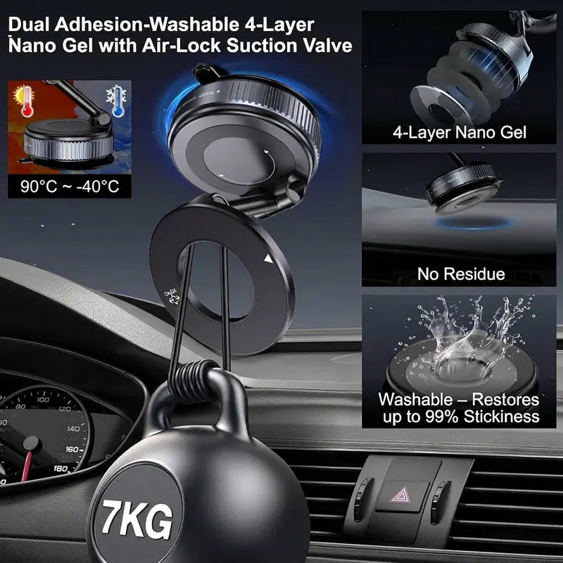 Zyvlor Foldable Magnetic Car Phone Holder